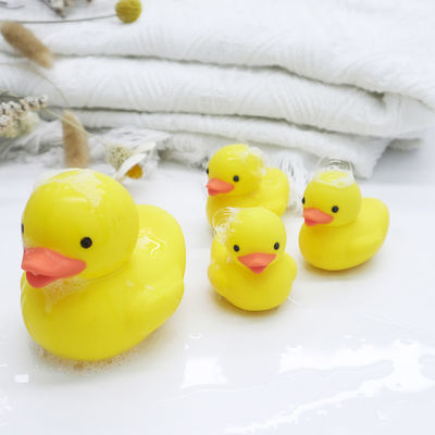 Fabrique de silicone personnalisée ODM OEM jouets de bain pour bébés PVC sans BPA sans matériau sûr 100% jouets de canard en silicone