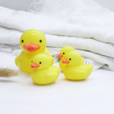 Fabrique de silicone personnalisée ODM OEM jouets de bain pour bébés PVC sans BPA sans matériau sûr 100% jouets de canard en silicone