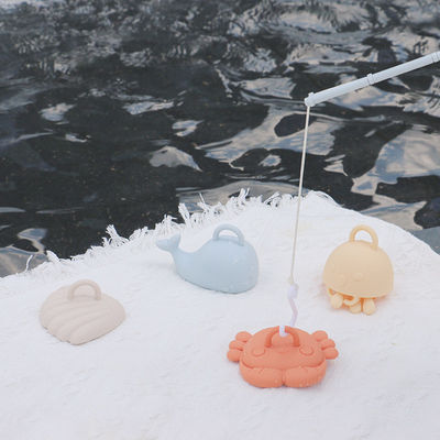Nouveau dessin animé pour animaux de mer pour enfants jouets de bain en silicone pour tout-petits 100% de qualité alimentaire