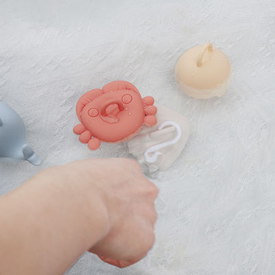 Nouveau dessin animé pour animaux de mer pour enfants jouets de bain en silicone pour tout-petits 100% de qualité alimentaire