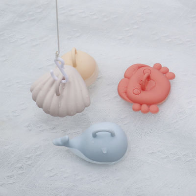 Nouveau dessin animé pour animaux de mer pour enfants jouets de bain en silicone pour tout-petits 100% de qualité alimentaire