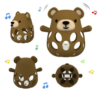 Animal Fox And Bear soulagement de qualité médicale pour les bébés 0-6 mois apaise la douleur des dents Dentiste en silicone pour les bébés avec prise facile