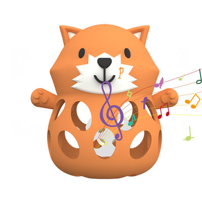 Animal Fox And Bear soulagement de qualité médicale pour les bébés 0-6 mois apaise la douleur des dents Dentiste en silicone pour les bébés avec prise facile