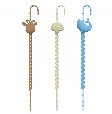 Des perles de silicone sans BPA pour bébé, dents, collier, sucette, chaîne d'accessoires pour bébé