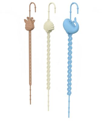 Des perles de silicone sans BPA pour bébé, dents, collier, sucette, chaîne d'accessoires pour bébé