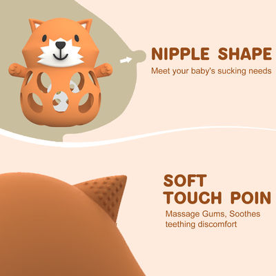 PAISEN BPA Free Animal Baby Teething Toy Food Grade Silicone Teething Mitten Anti Falling Wrist Hand Teethers Jouets à mâcher pour bébés