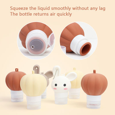 Commercialisation en gros de 90 ml Portable anti-fuite Container cosmétique compressable Kit de voyage Shampooing de silicone Bouteille de voyage pour les articles de toilette