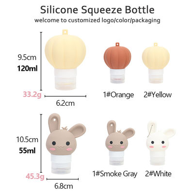 Commercialisation en gros de 90 ml Portable anti-fuite Container cosmétique compressable Kit de voyage Shampooing de silicone Bouteille de voyage pour les articles de toilette