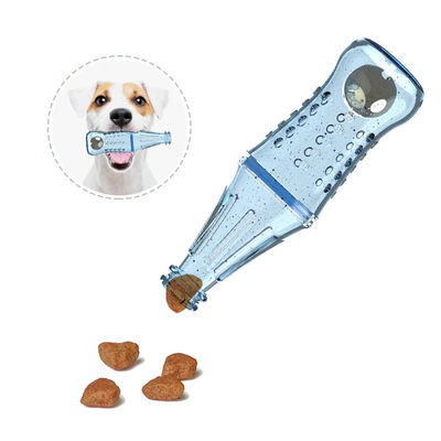 Des jouets en silicone de qualité alimentaire de qualité supérieure bpa pour animaux de compagnie, une bouteille de formation pour chiens, un petit-déjeuner, une bouteille de nourriture en silicone.
