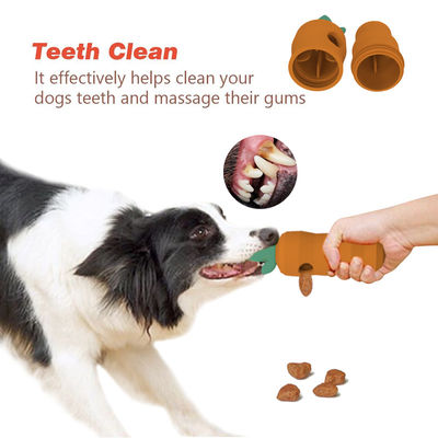 Fabrique de jouets de Dongguan Jouets personnalisés sans BPA sans PVC sans phtalates sans caoutchouc doux silicone chien de compagnie dentition carotte en forme de jouets en silicone