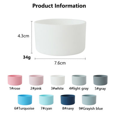 Bouteilles à couvercle en silicone Bouteille d'eau Chaussure pour Owala 7,5 cm 40 oz Manche de protection antidérapant Bas Manche Coupe de couvercle Accessoires