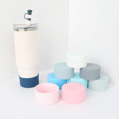 Bouteilles à couvercle en silicone Bouteille d'eau Chaussure pour Owala 7,5 cm 40 oz Manche de protection antidérapant Bas Manche Coupe de couvercle Accessoires