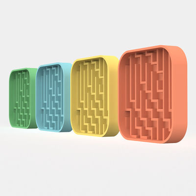 Ventes en gros de bols écologiques pour animaux de compagnie Nourrisseuses pour chiens de chat Nourrisseur lent Anti-étouffant pour chats Bowl alimentaire Slow Eating Dog Bowl