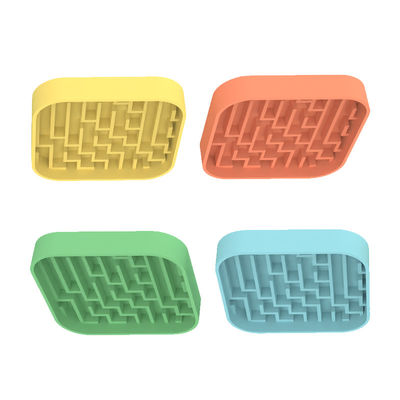 Ventes en gros de bols écologiques pour animaux de compagnie Nourrisseuses pour chiens de chat Nourrisseur lent Anti-étouffant pour chats Bowl alimentaire Slow Eating Dog Bowl