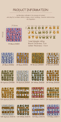 Nouveau design Puzzle en silicone 3D Jigsaw Jouets pour bébés pour nouveau-nés Puzzle Montessori Jeux de société de correspondance cognitive Jouets d'éducation précoce
