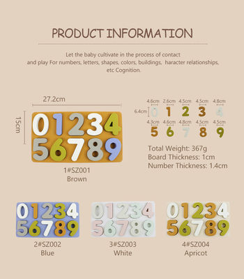 Nouveau design Puzzle en silicone 3D Jigsaw Jouets pour bébés pour nouveau-nés Puzzle Montessori Jeux de société de correspondance cognitive Jouets d'éducation précoce