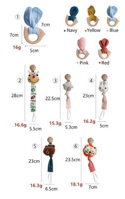 Collier sucette Chaîne de perles en forme de focale pour les stylos à perles en silicone pour les dents Focus Perles jouets pour enfants