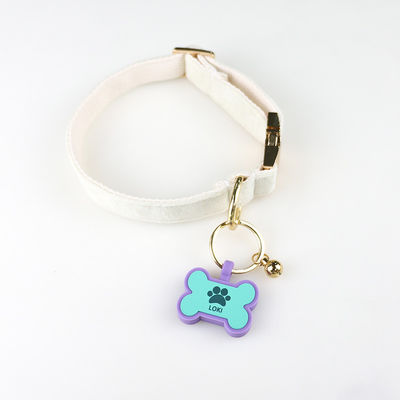 Étiquettes personnalisées pour chiens en 3D en code QR pour chiens Collier pour chat Étiquette pour animaux de compagnie en silicone