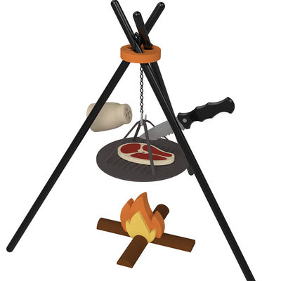 Logo personnalisé 19 PC Silicone Prétendre BBQ Grill Jouer Cuisine Cuisinier Jouet Mini Chef Barbecue Ensemble de jeu de rôle Jeux de cuisine pour enfants