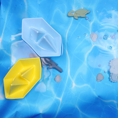 Nouveau arrivée BPA sécurisé silicone jouets de bain bateau facile à nettoyer les enfants jouent jouets de bain éducatif silicone bain garçons