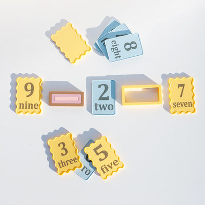 Jouets en silicone personnalisés OEM ODM pour bébés imprimés avec un numéro laser petit tableau 10pcs paquet pour les enfants jeux éducatifs