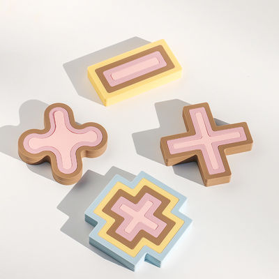 NOUVEAU doux 100% silicone jouets multi-fonctionnels pour bébé addition soustraction multiplication et division symboles ensemble de puzzles en silicone