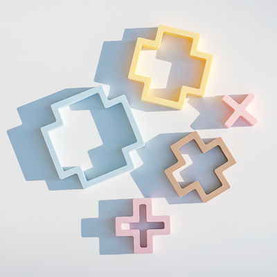 NOUVEAU doux 100% silicone jouets multi-fonctionnels pour bébé addition soustraction multiplication et division symboles ensemble de puzzles en silicone