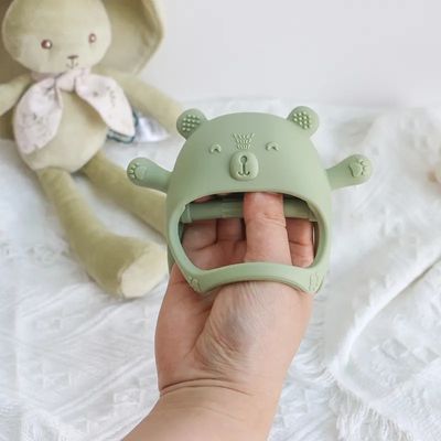 PAISEN personnalisé dentifrice doux jouet dentifrice gants nouveau-né BPA gratuit bébé silicone dentifrice gant pour bébés