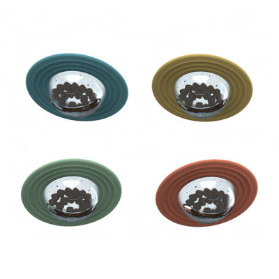 Jouets de puzzles de chiots en silicone Jouets stimulants pour les chiens Difficile de les occuper Jeux de chiens ennuyés Jouets pour nourrir les chiens