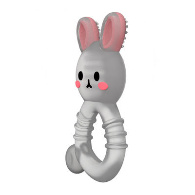 2025 Fabrique Lapin Cute Design Transparent Sensoriel Crème glacée congélable Silicone bébé Dentiste rempli d'eau