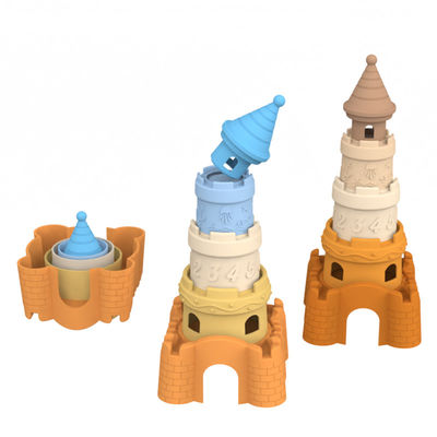 Fabricant de silicone conception personnalisée de moules privés et vente en gros disponible conception de jouets de blocage de tour de château en silicone