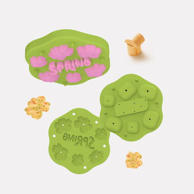 PAISEN Fleur de printemps en silicone Fruits pour bébés Nourrisseur de lait maternel Popsicle Moules pour le soulagement des dents réfrigérateur plateau avec couvercle