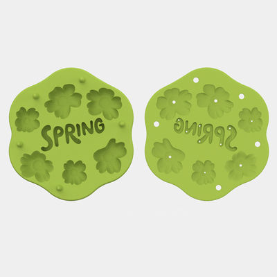 PAISEN Fleur de printemps en silicone Fruits pour bébés Nourrisseur de lait maternel Popsicle Moules pour le soulagement des dents réfrigérateur plateau avec couvercle