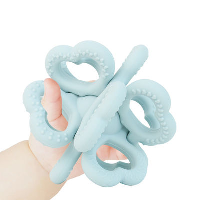 2025 Nouveau anneau en silicone sur mesure doux 3D enfants jouets à sonnettes pour bébés jouets de dentition sans BPA de qualité alimentaire jouets à dents tremblants jouets à dents douces