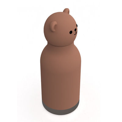 Design d'ours original personnalisé de qualité alimentaire Silicone 304 en acier inoxydable Enfants de retour à l'école anniversaire tasses d'eau pour enfants tasse d'entraînement