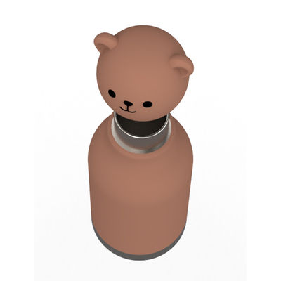 Design d'ours original personnalisé de qualité alimentaire Silicone 304 en acier inoxydable Enfants de retour à l'école anniversaire tasses d'eau pour enfants tasse d'entraînement