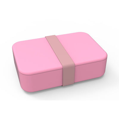 Logo personnalisé Portable de qualité alimentaire Silicone récipient alimentaire rectangulaire Bento Box avec couvercle 3 grille