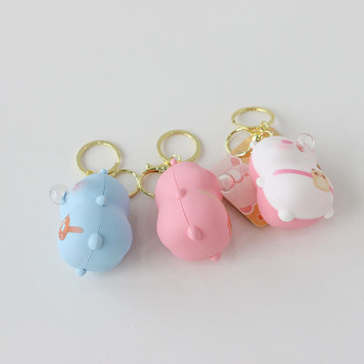Petit ours soufflant des bulles Prise jouet PAISEN créatif des bulles Décompression dessin animé silicone porte-clés sac accessoires