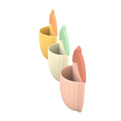 Porteur de pâte à dents pour tasse à aspirer en forme de maïs ️ Organisateur de salle de bain multifonctionnel