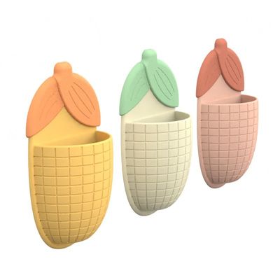 Dites au revoir aux comptoirs de salle de bains désordonnés avec ce support de maïs et de dentifrice en silicone 100% silicone
