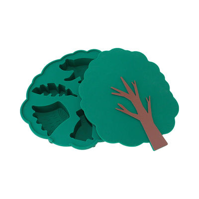 Plateau de congélation en silicone avec couvercle pour bébé Aliments à mâcher Contenant de stockage parfait 0-12 mois 2-4 ans Outils de gâteau