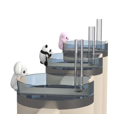 Couvercles de paille en silicone d'animaux mignons et accessoires de bouteille – Ensemble de décoration pour gobelet 4 pièces