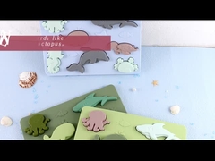 Le silicone fait sur commande Montessori forment le puzzle pour le jardin d'enfants d'enfants