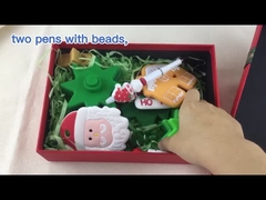 Jouets de silicone de bébé de catégorie comestible d'OEM écologiques pour l'empilement d'arbre de Noël