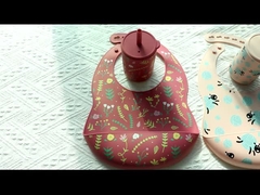 Coupe à boire en silicone avec paille pour l' éducation du bébé sans BPA